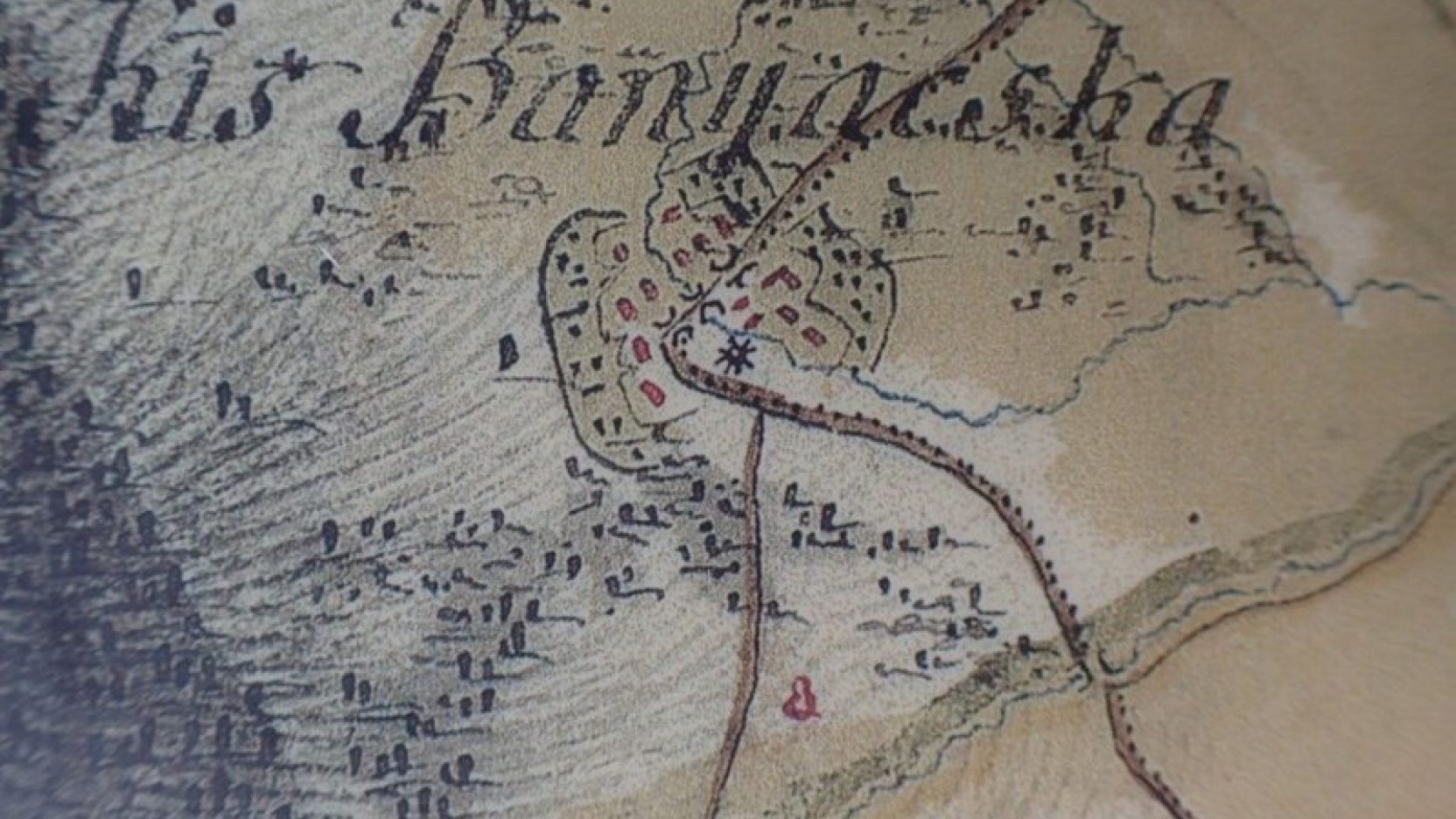 Kisbányácska az I. katonai felmérésen, 1784. Hadtörténeti Térképtár