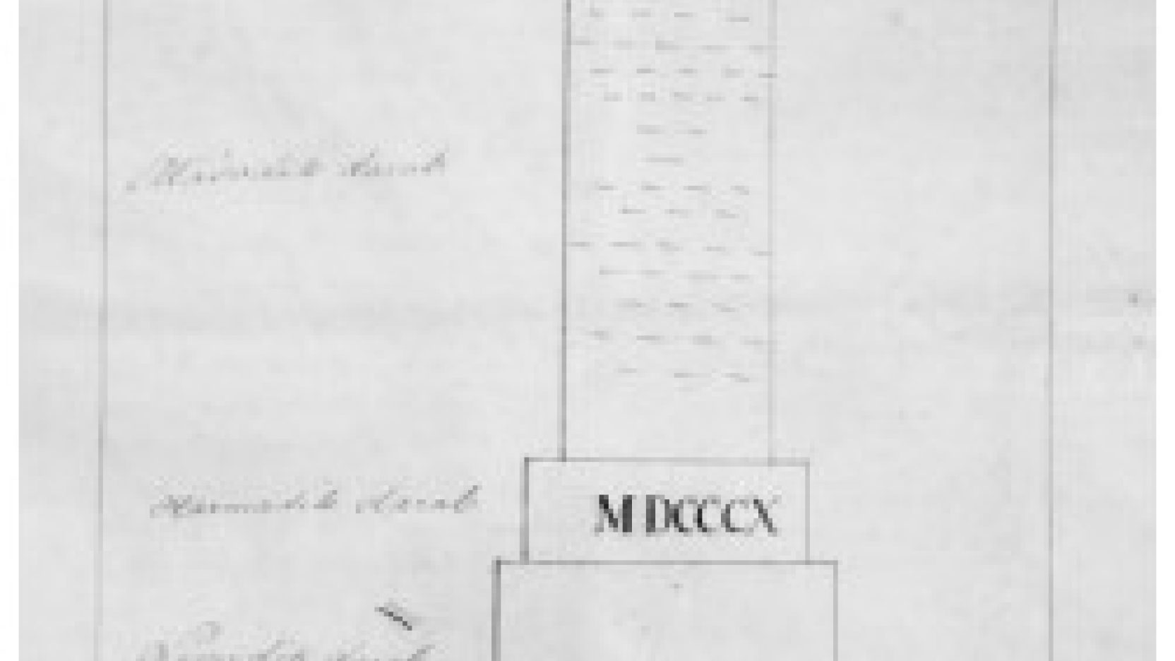 Kazinczy Ferenc rajza a Dessewffy Józseffel közös beadványuk piszkozatából a győri csatában elesett zempléni hősöknek emelendő emlékműhöz, 1809.